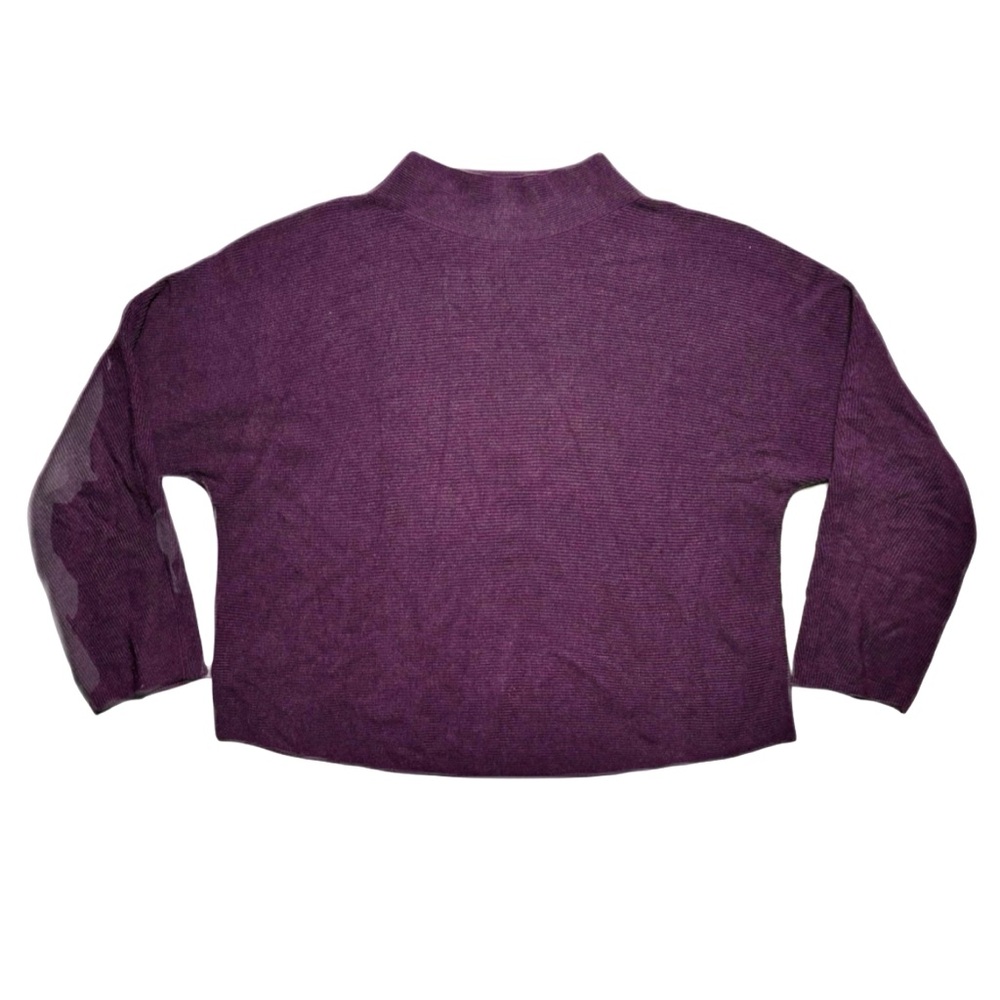 Lululemon Boxy Cotton Blend Sweater Plum